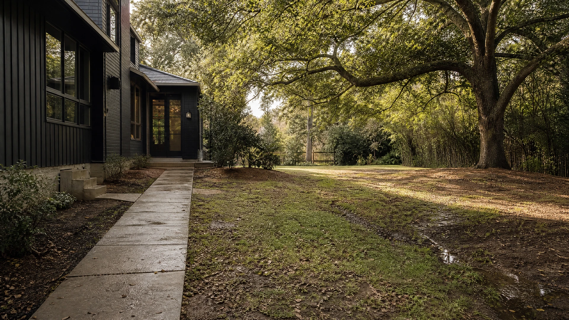 Representative existing residential site being considered for landscape planning