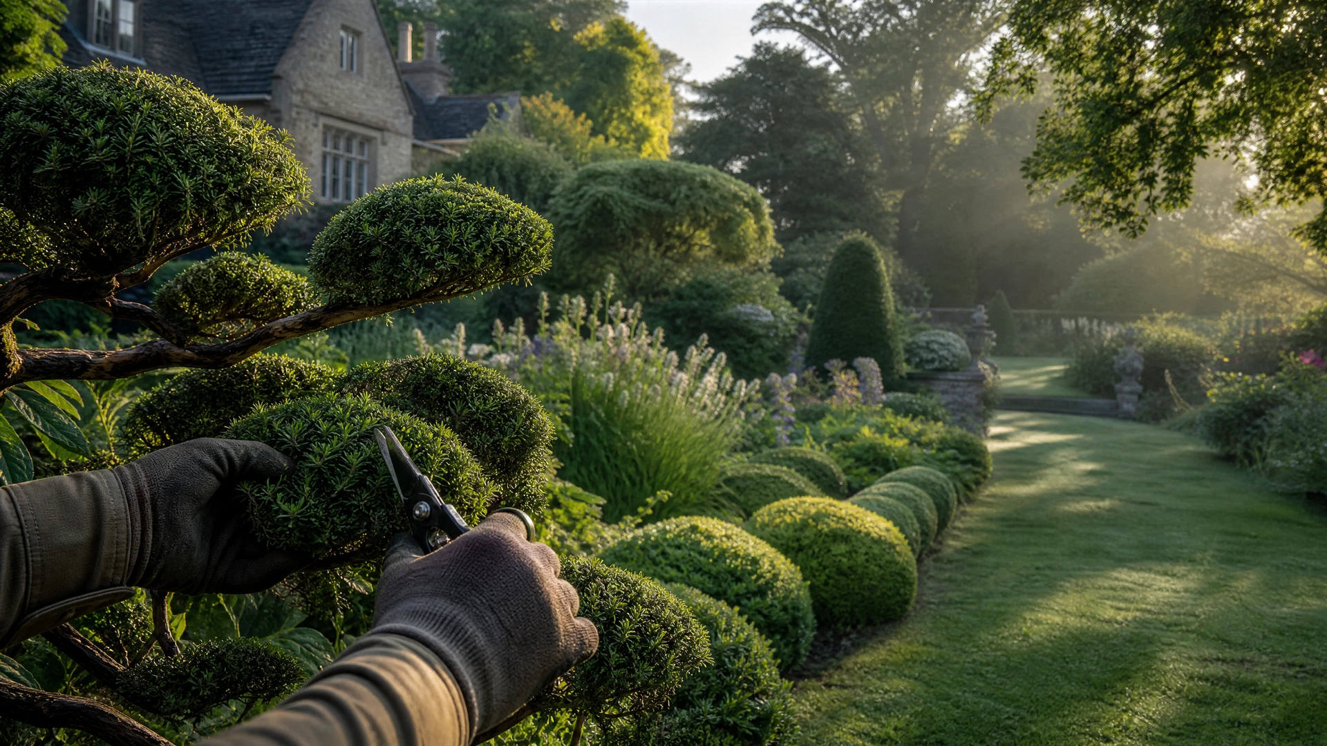 Landscape care representative visual study