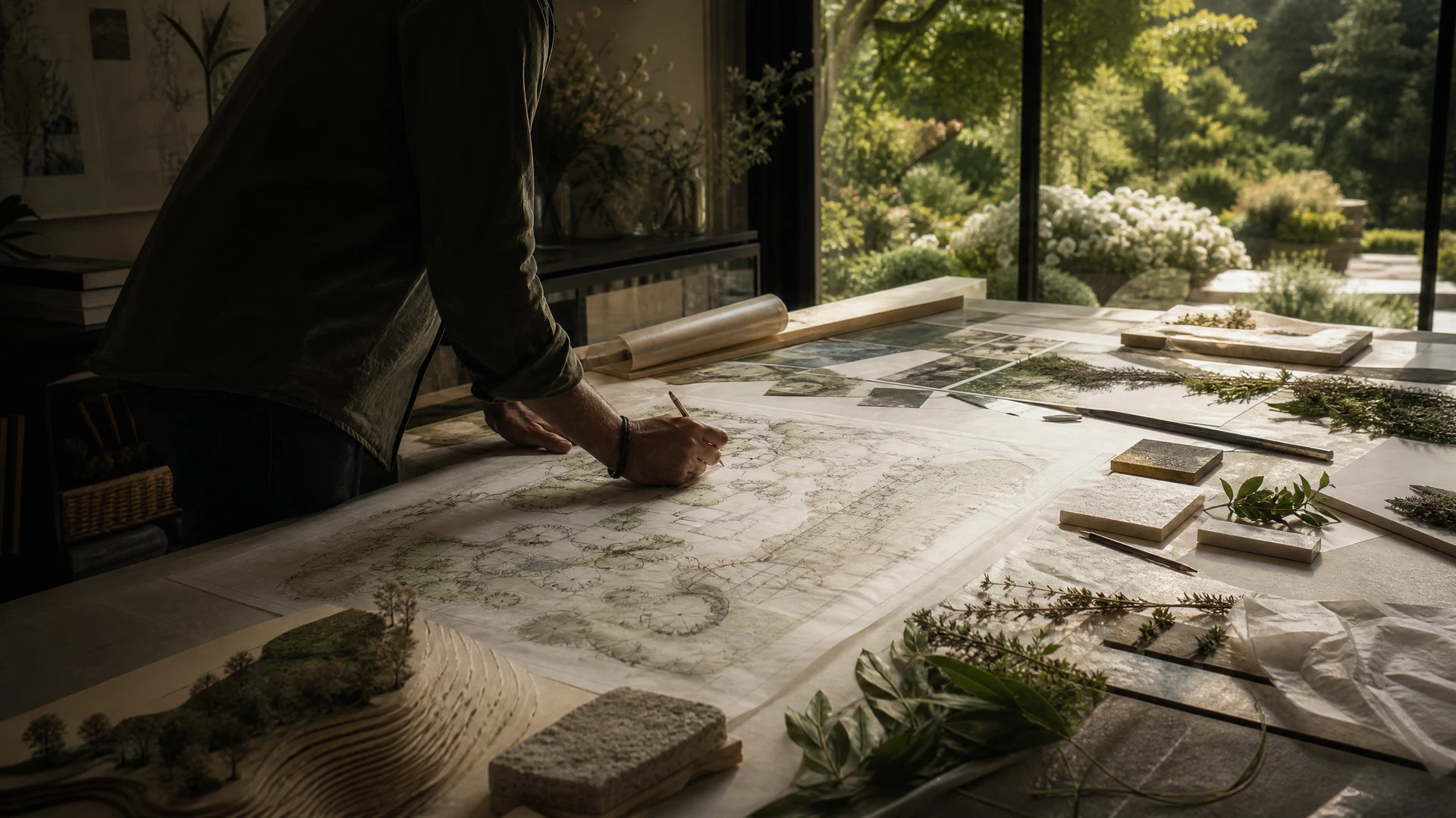 Landscape design representative visual study