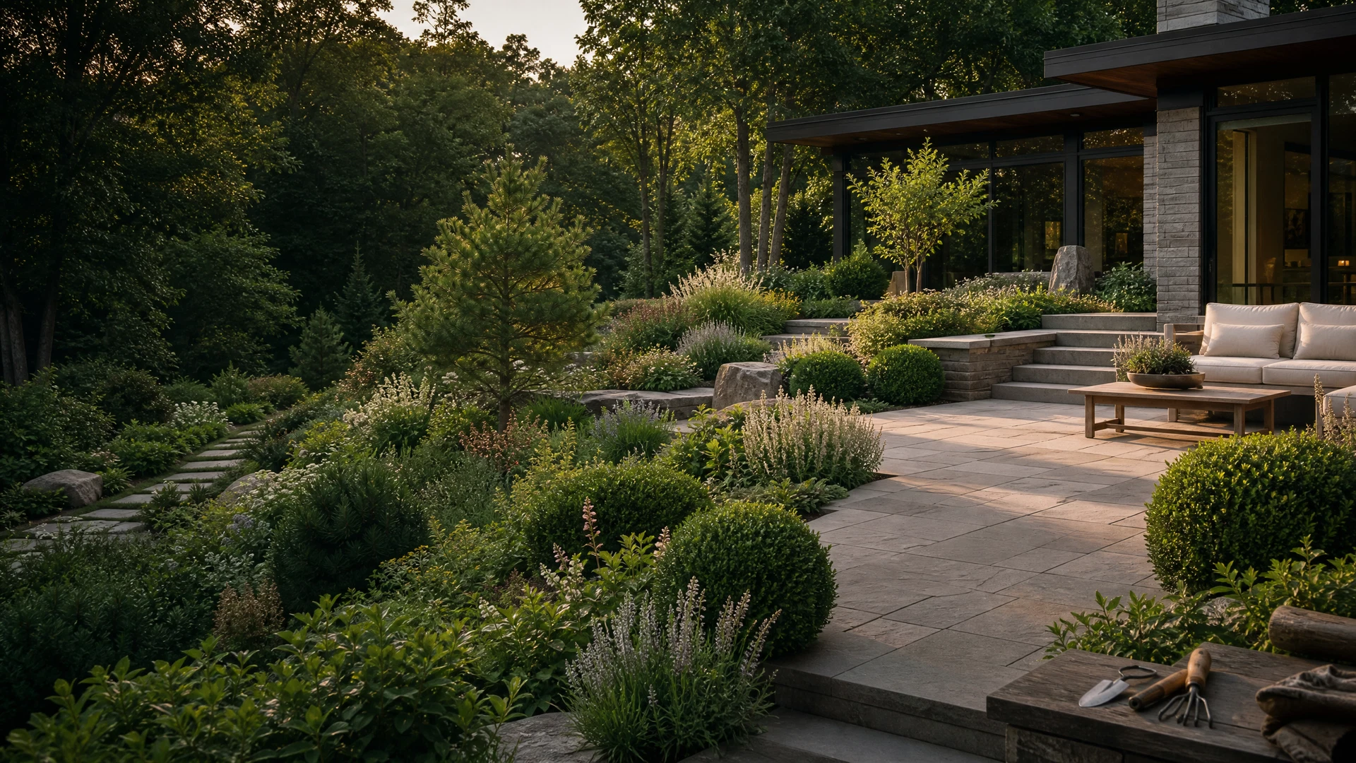 Connected design, installation, and stewardship expressed through a mature residential landscape
